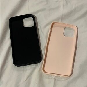 Black and Pink Phone Case Set
